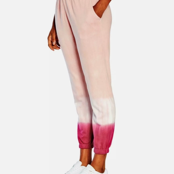 NWT Wildfox Set Womens Pink Gradient Tie Dye Olivia Hoodie & Joggers Set - Picture 10 of 15